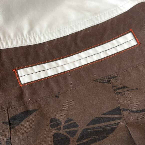 Adidas Swim Cover or Athletic Sport Skirt in Brown with Orange Accents - Picture 5 of 14